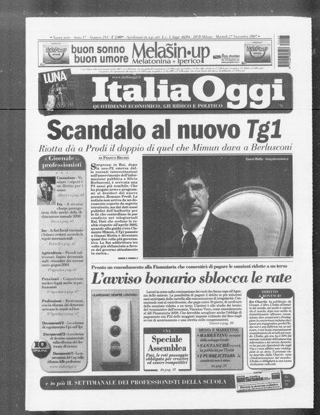 Italia oggi : quotidiano di economia finanza e politica